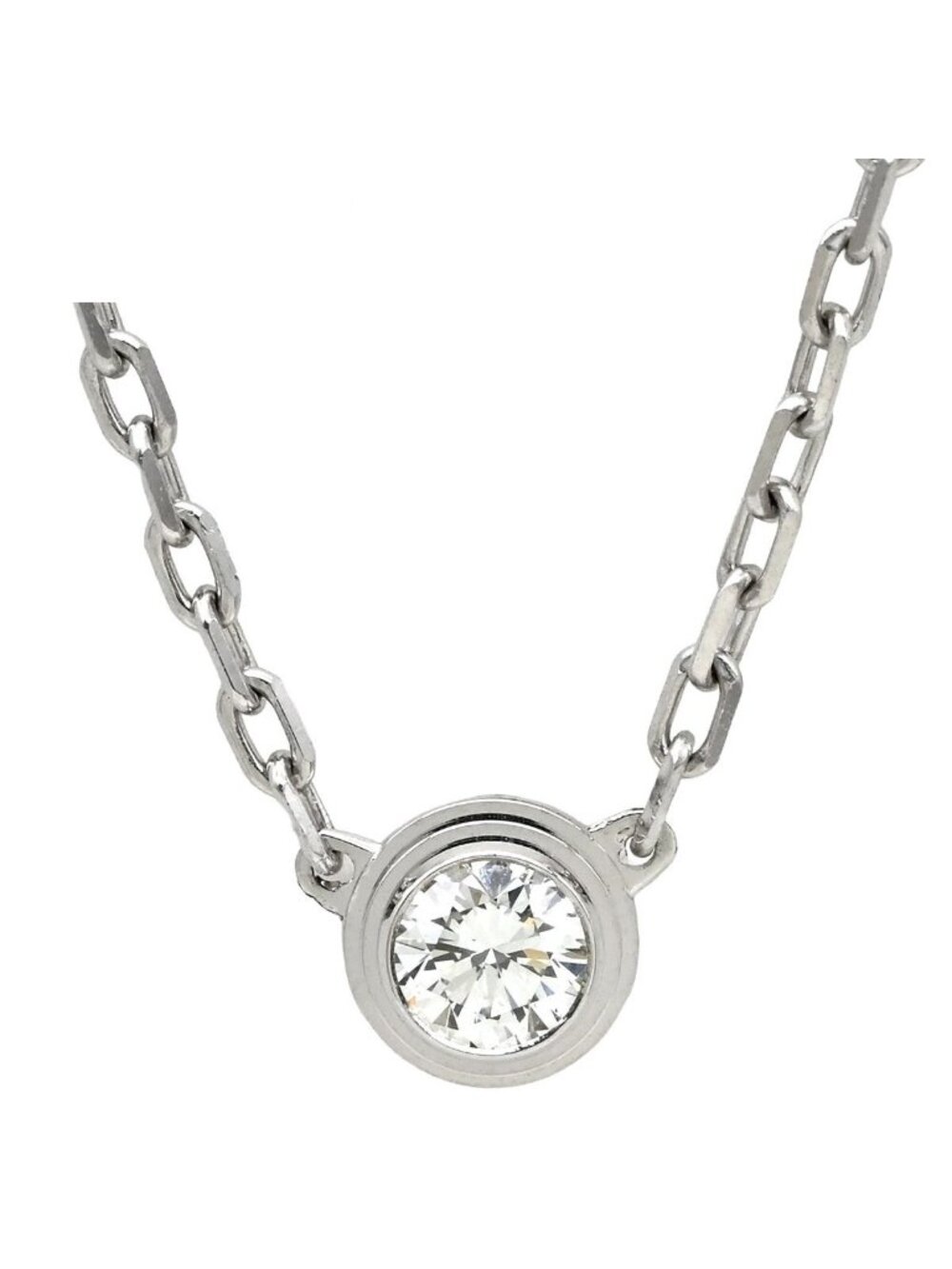 Cartier Necklace D'amour SM White Gold Diamond 18k WG